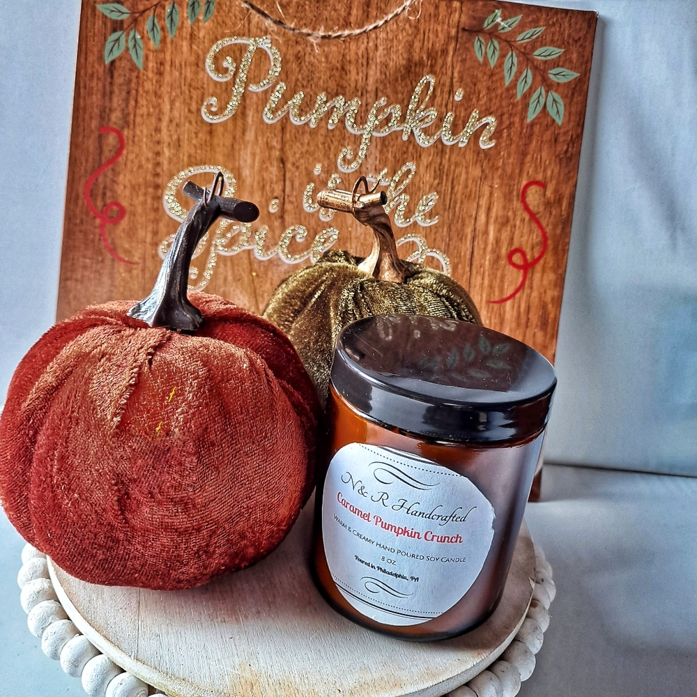 Pumpkin Caramel Crunch 8 oz. Soyblend Candle